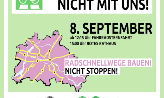 Radwegestopp? Nicht mit uns!